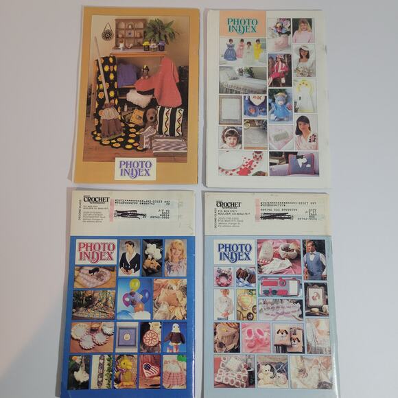 4 Vintage Annie's Crochet Newsletter Booklets Womens Elegant Fashion Patterns - Picture 4 of 4